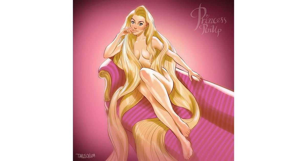 Rapunzel Sexy Pinup Disney Princess Fan Art Popsugar Love And Sex Photo 5