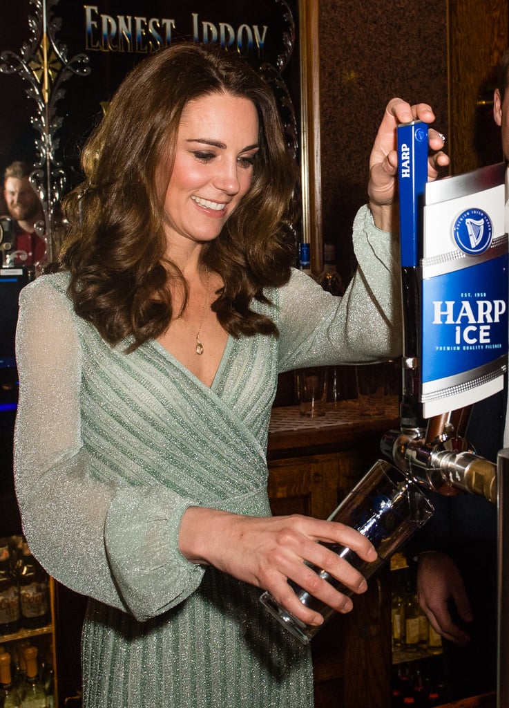 Prince William and Kate Middleton Serve Beers in Belfast