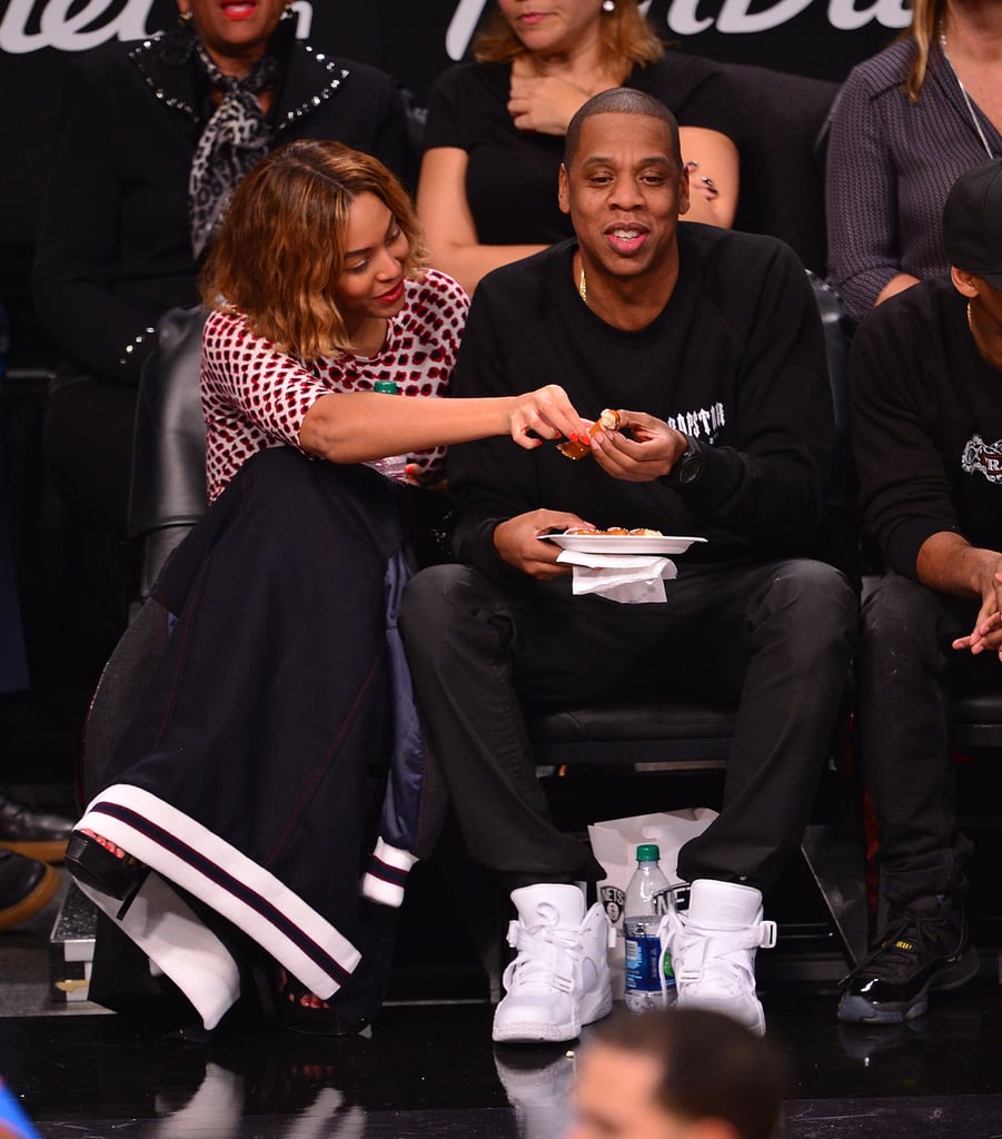 Beyonce and Jay Z at Brooklyn Nets Game November 2014
