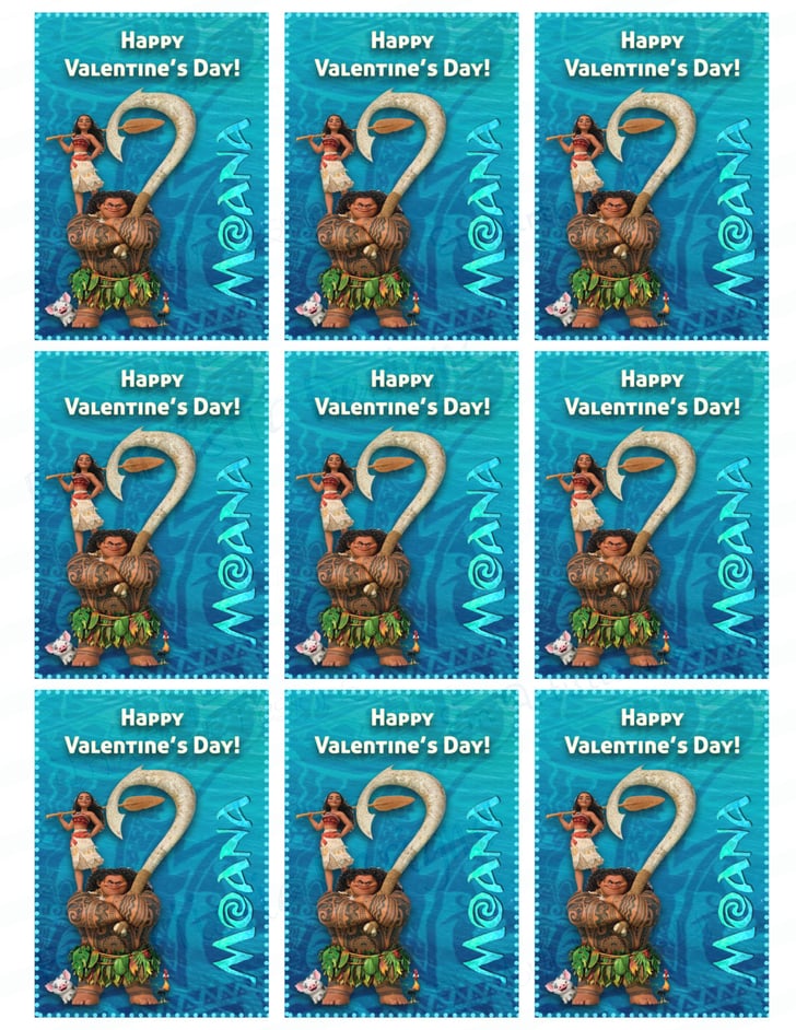 Moana-Inspired Mini Valentines | Noncandy Disney Valentine's Day Cards ...
