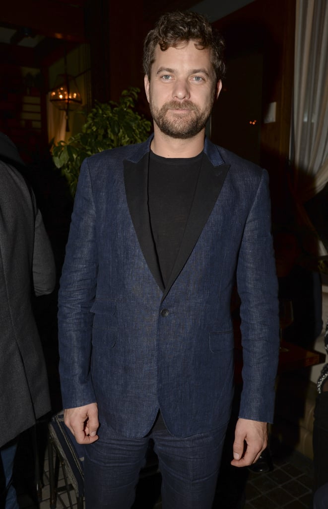 Joshua Jackson sported a beard at the Anonymous Content bash.