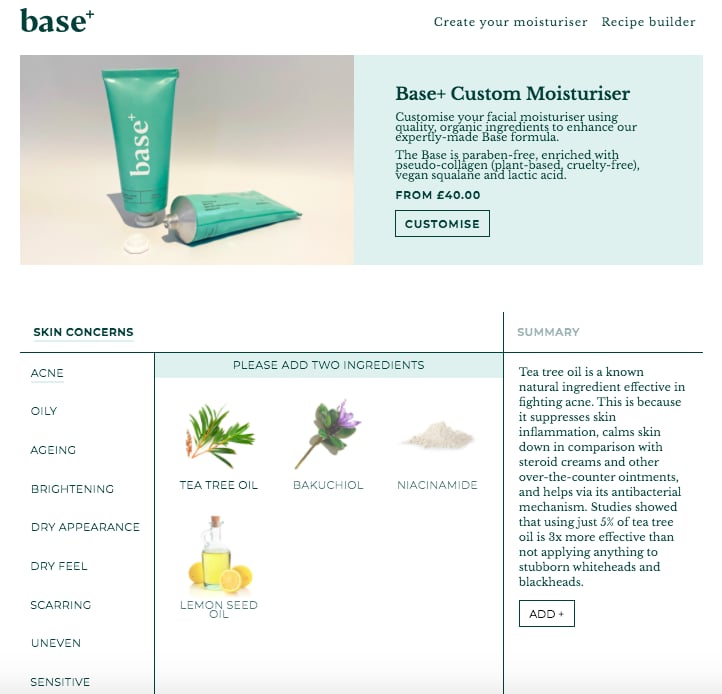 Customise your own base: the Base Plus online quiz