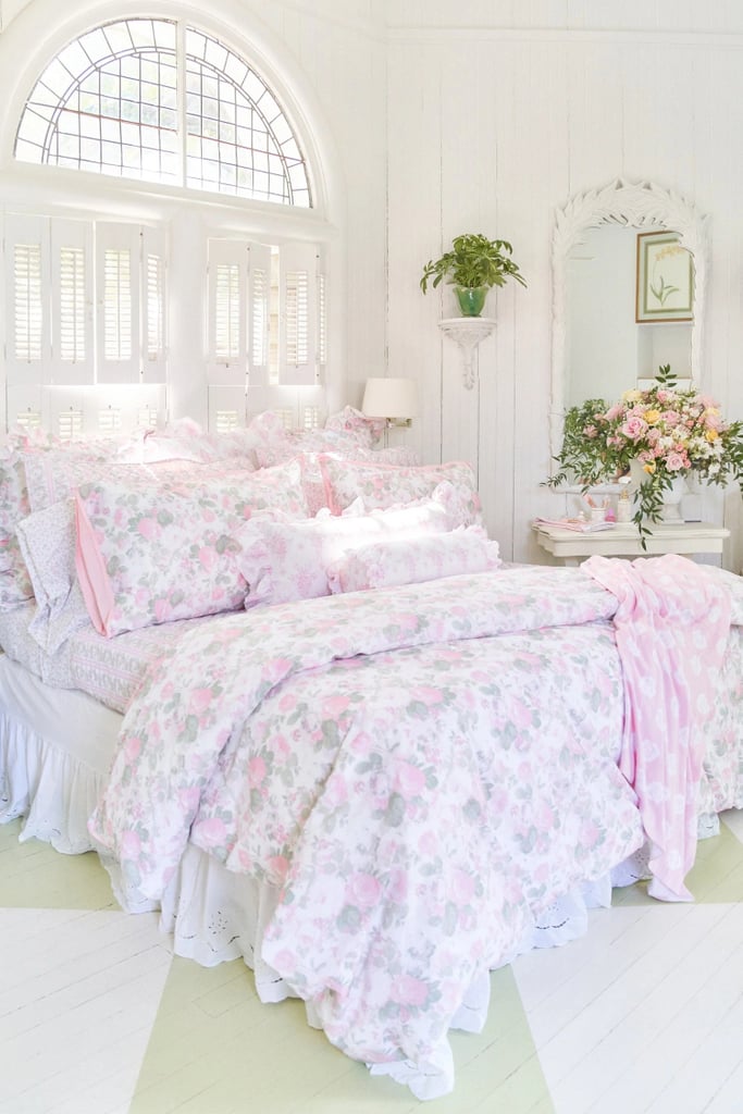 A Bedroom Set: LoveShackFancy Palm Beach Rose Duvet Cover and Sham Set