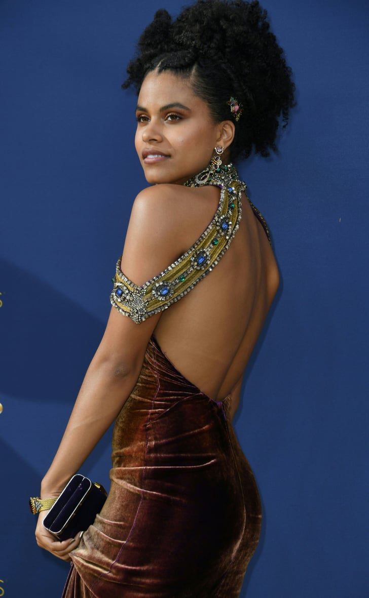 Zazie Beetz Matching Eye Makeup Trend 2018 Emmys Popsugar Beauty 9030