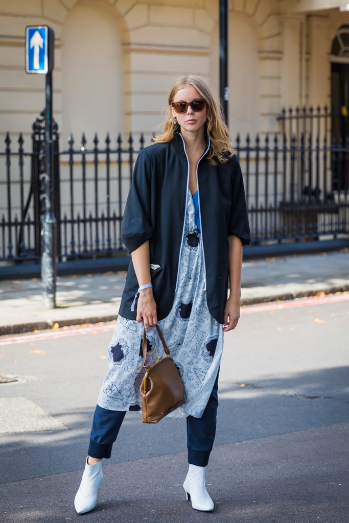 Style a Dress Over Trousers