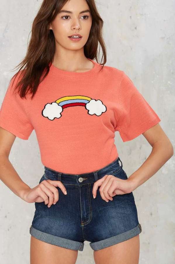 Rainbow Knit Tee