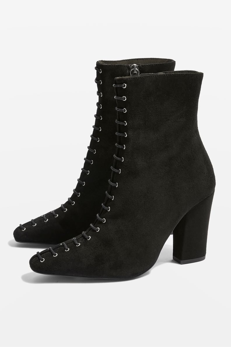 Topshop Harriet Lace-Up Suede Boots