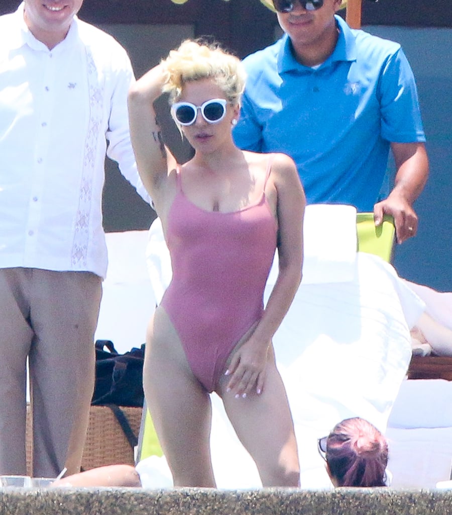 Lady Gaga Wearing Swimsuit in Mexico After Breakup July 2016