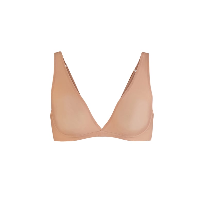 Skims Naked Everyday Plunge Bralette in Honey