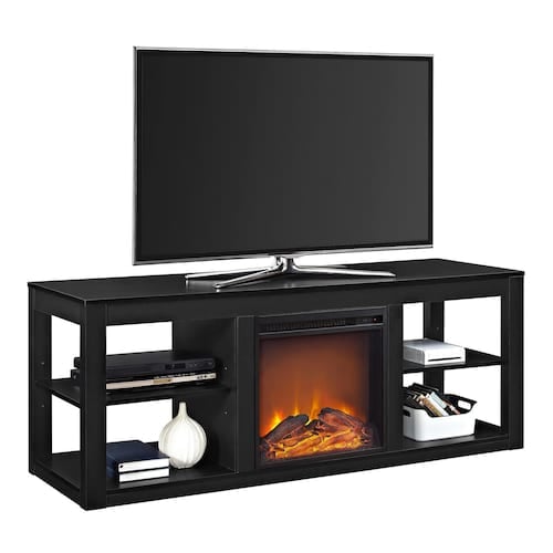 Altra Parsons Electric Fireplace TV Stand Best Indoor Fireplaces