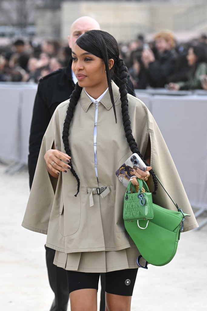 Yara Shahidi Carries 2 Bags at Dior Show in Paris