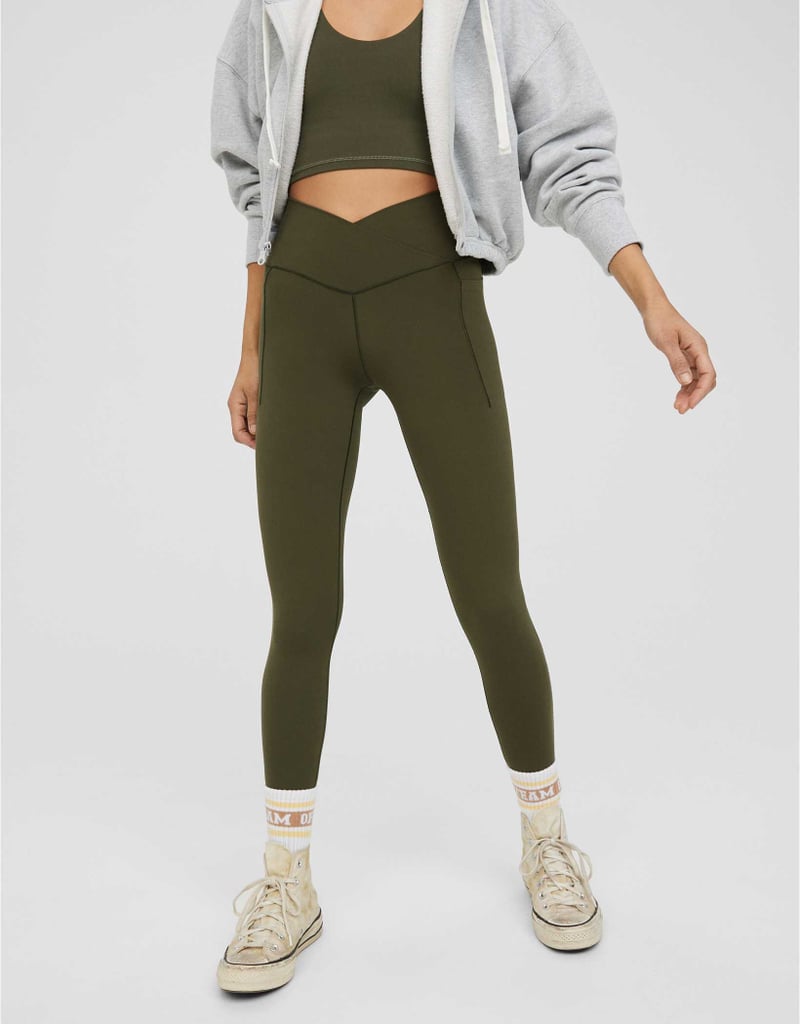 Crossover Leggings: Offline By Aerie Real Me Xtra Crossover High Waisted Pocket Legging