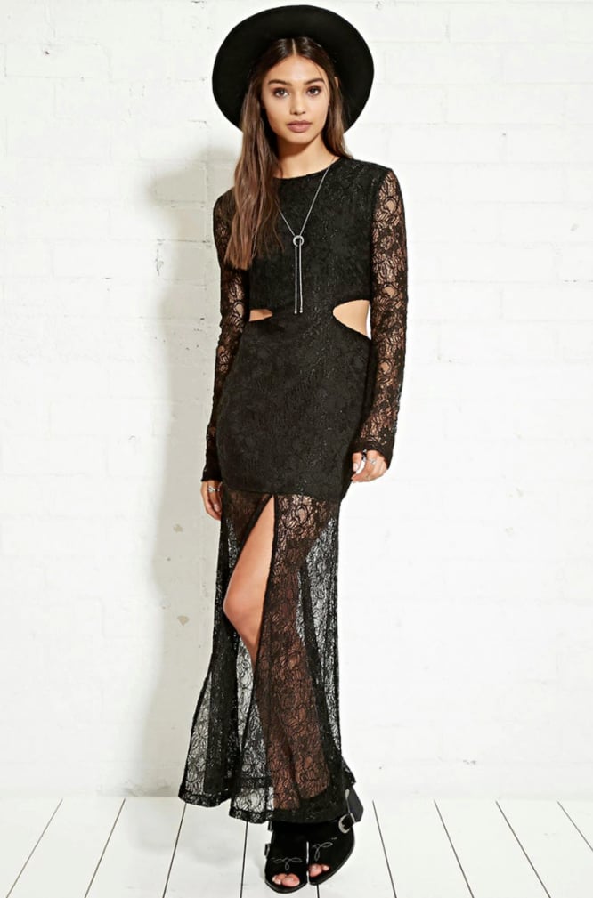 Nightwalker Cutout Lace Maxi Dress