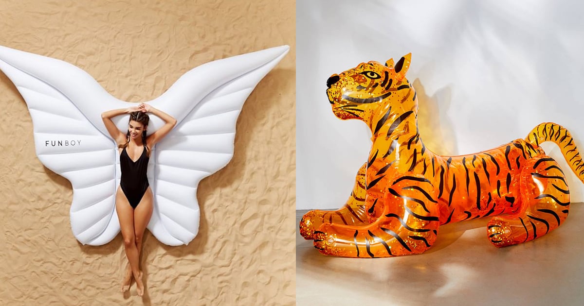 Glitter tiger pool shop float
