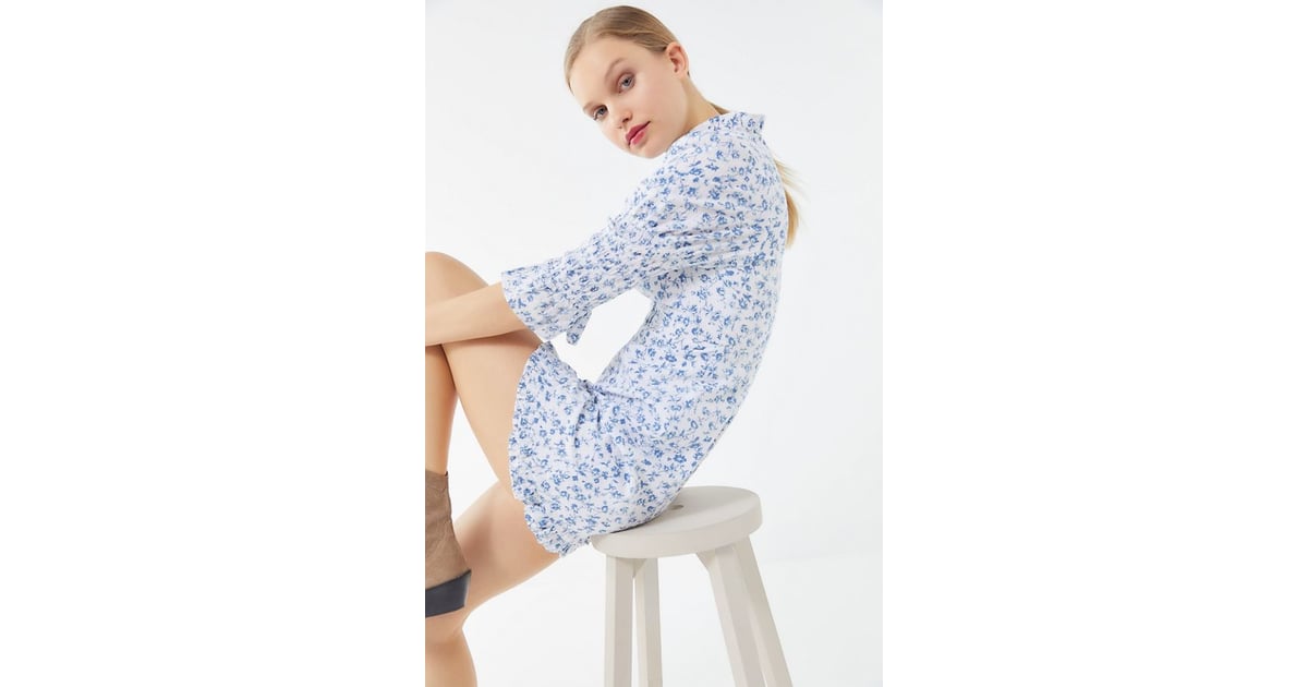 Laura Ashley UO Exclusive Maisy Mock Neck Mini Dress UO s Latest