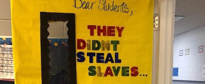 Teacher's Black History Month Door