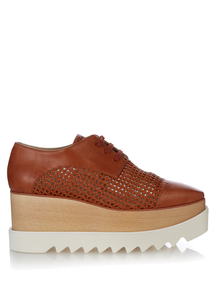 Stella McCartney Elyse lace-up platform shoes ($858)