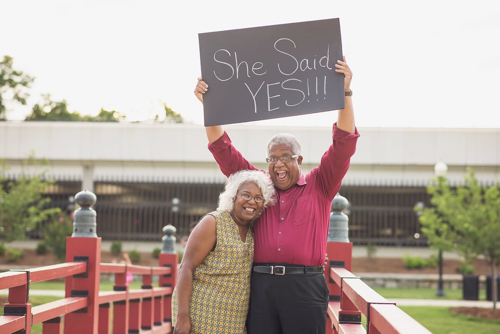 Older Couple S Engagement Photos Popsugar Love And Sex