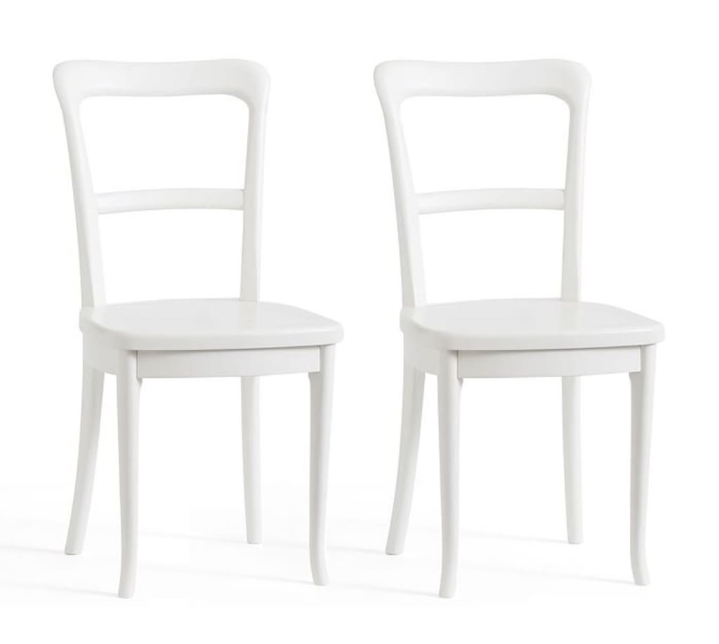 最好的白色餐椅:陶器谷仓Cline餐椅