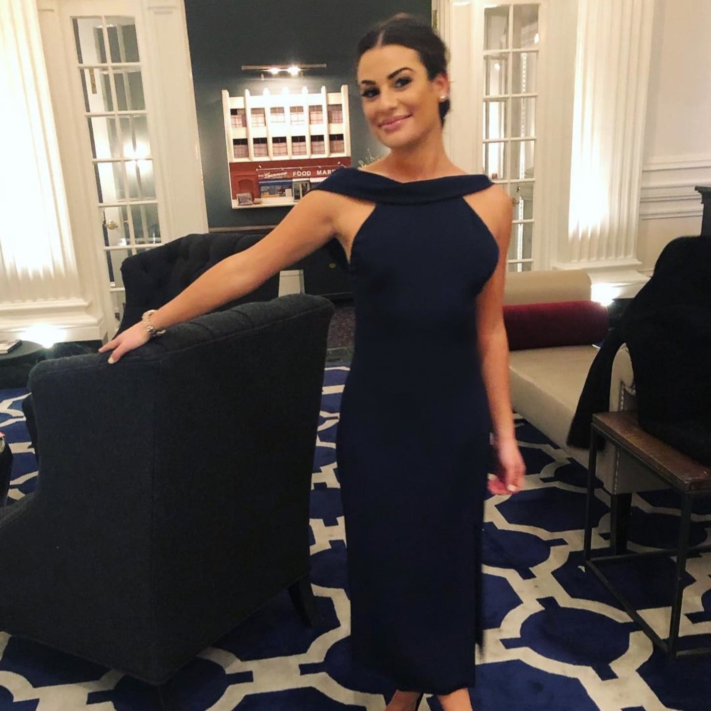 Lea michele deals reception dress