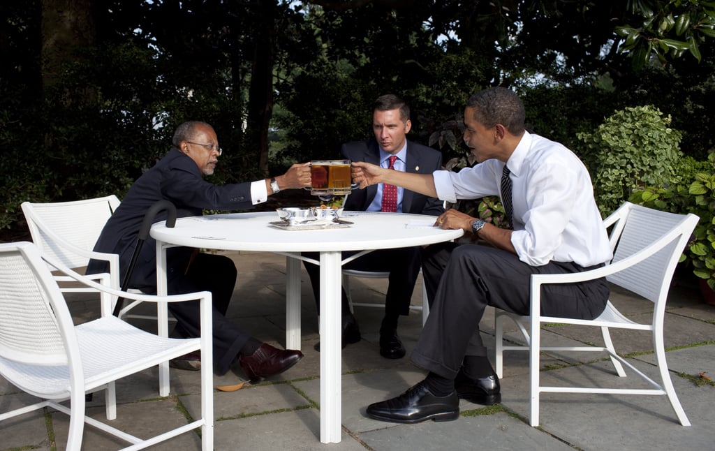 Harvard University professor Henry Louis Gates, Cambridge Police Sgt. James Crowley, and President Barack Obama drank beer in the Rose Garden at the White House during the infamous 2009 "beer summit."