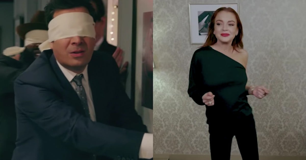 Jimmy Fallon's Bird Box Parody With Lindsay Lohan Video PS Celebrity(01)