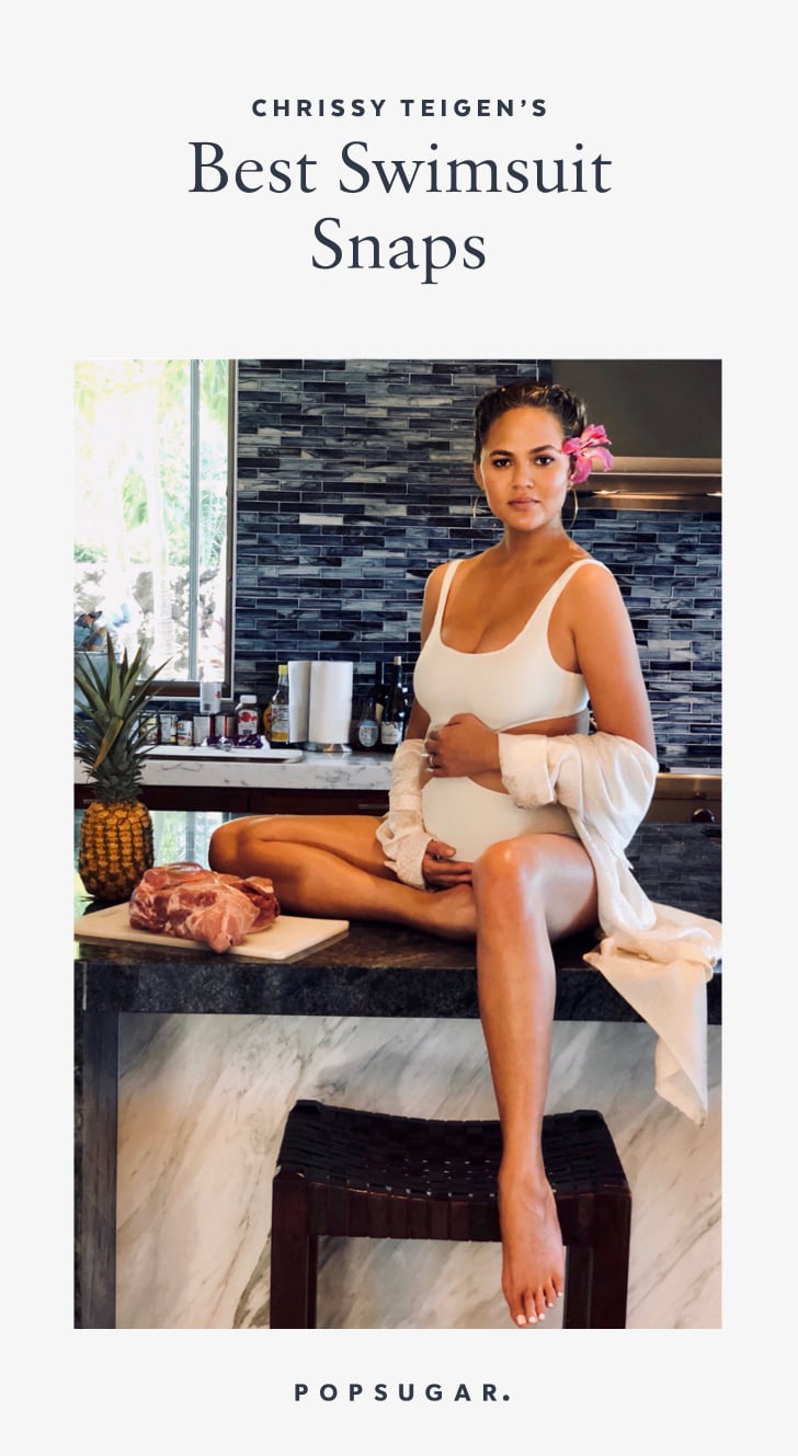 Chrissy Teigen Wearing a Swimsuit