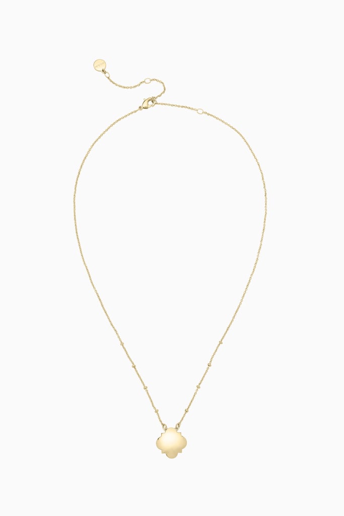 Stella & Dot Signature Engravable Clover Necklace
