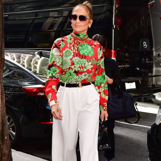 Jennifer Lopez Gucci Floral Top With Alex Rodriguez 2018