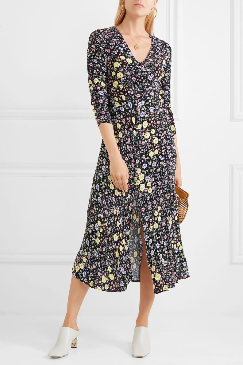 Rixo London Katie Floral-Print Crepe Midi Dress