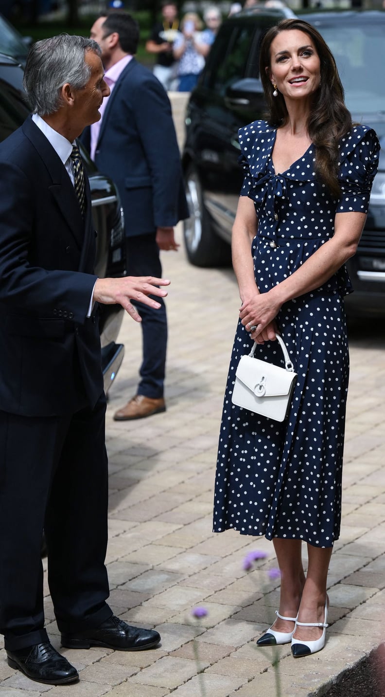 Kate Middleton's Alessandra Rich Azure Blue Polka Dot Dress