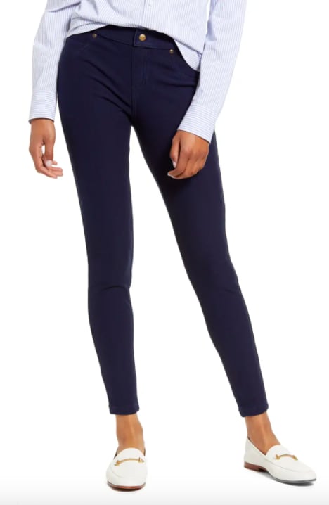 Hue Fleece-Lined Denim Leggings