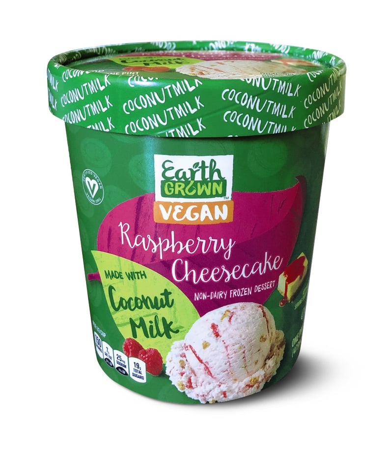 Aldi's Earth Grown Vegan Coconut-Milk Raspberry Cheesecake Ice Cream
