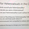 This Professor's Quiz on Heterosexuality Makes a Crucial Point About LGBTQ Misconceptions
