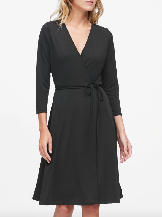 Petite Wrinkle-Resistant Wrap Dress