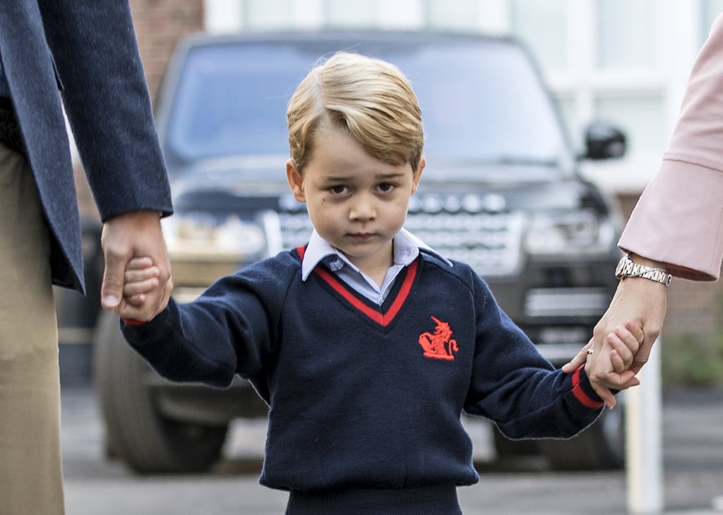 Giving classic first-day-of-school face.