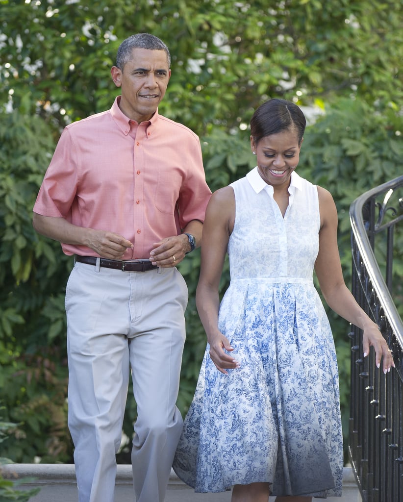 The Obamas sported their red, white, and blue best for the 2013 holiday BBQ at the White House.