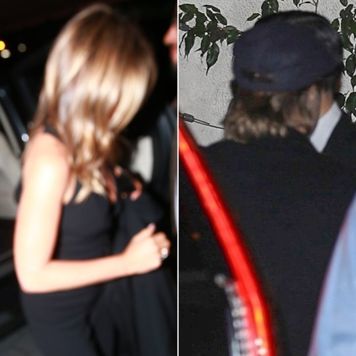 Brad Pitt At Jennifer Aniston S 50th Birthday Party Pictures Popsugar Celebrity