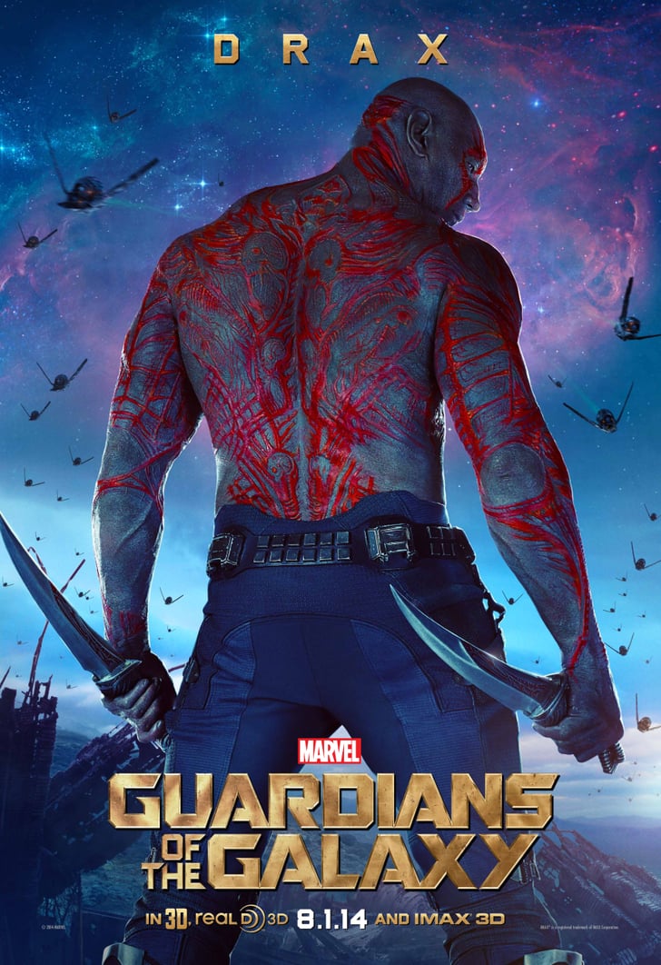 Dave Bautista as Drax Guardians of the Galaxy Posters POPSUGAR Entertainment Photo 4