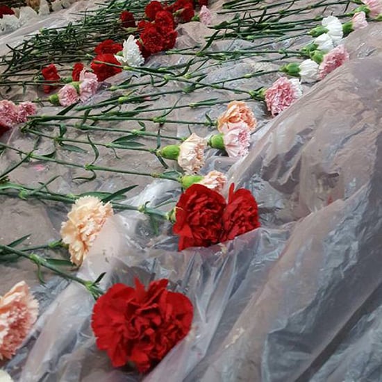 Teen Buys Flowers For the Girls at His School