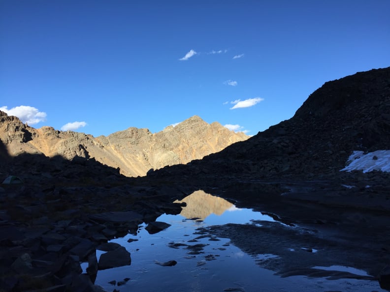 Waking up at base camp . . .