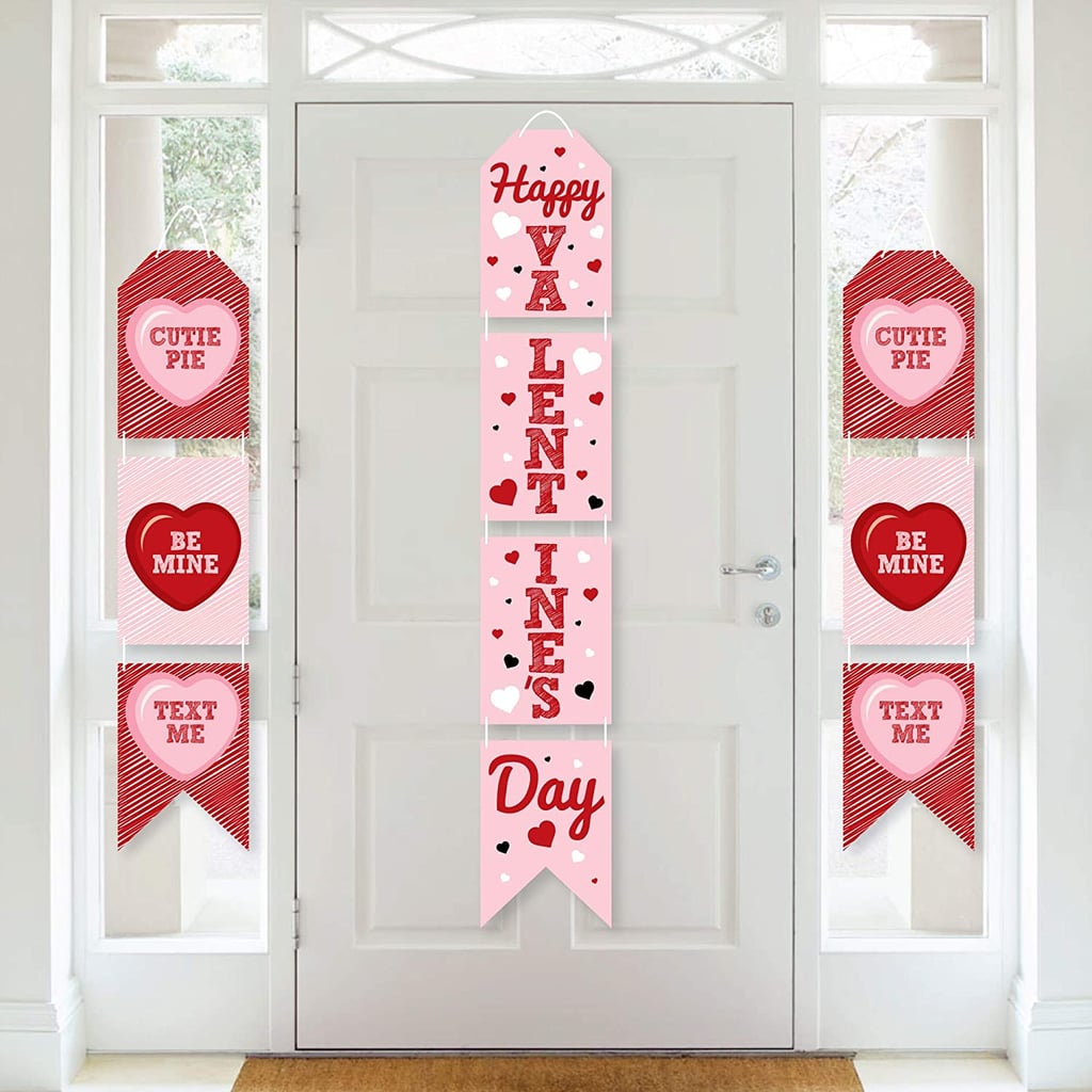 Conversation Hearts Door Banner