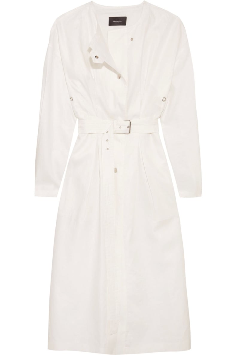 Meghan Markle's Line the Label White Trench Coat | POPSUGAR Fashion