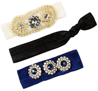 Natasha Accessories Crystal Pony Tail Hair Ties