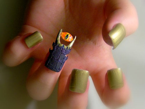 Barad Dur From The Lord Of The Rings Geeky Nail Art Popsugar