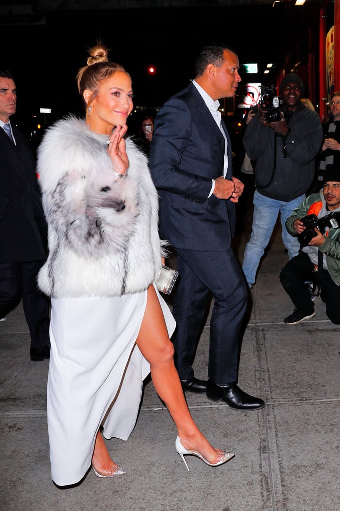 Jennifer Lopez White Elie Saab Dress at Second Act Afterparty