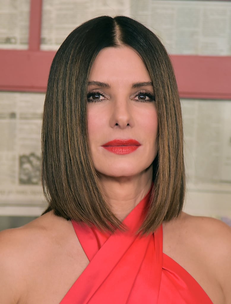 Sandra Bullock Red Dress at Bird Box Screening 2018