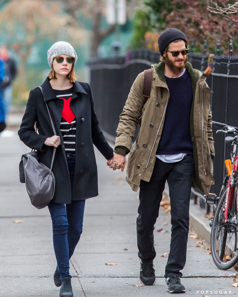 Emma Stone and Andrew Garfield held hands in NYC on Tuesday.