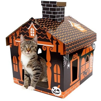 Hyde & EEK! Boutique Basic Haunted House Cat Scratcher