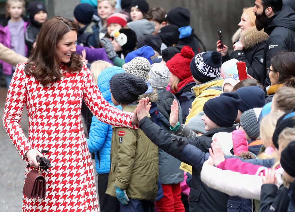 The Duchess of Cambridge Visits Matteusskolan School in Stockholm